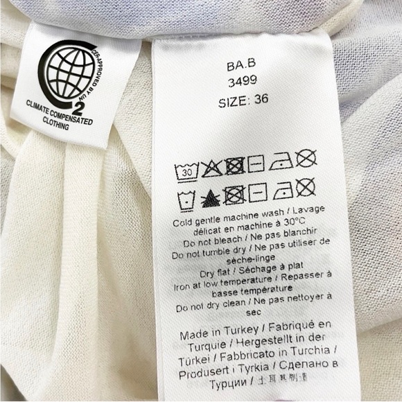 Ganni Ruched Floral-Print Mesh Mini Dress Size Small EUC - Picture 10 of 10